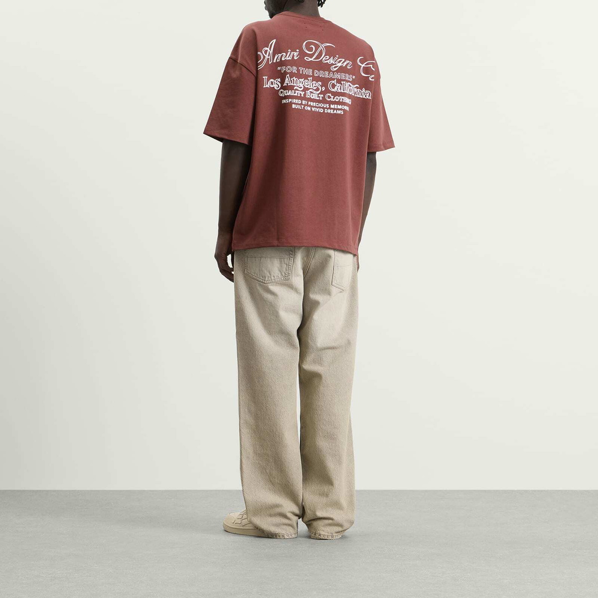 Amiri Men's Dreamers Chain Stitch T-Shirt in Brick