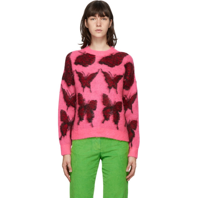 MSGM Pink Butterfly Sweater MSGM