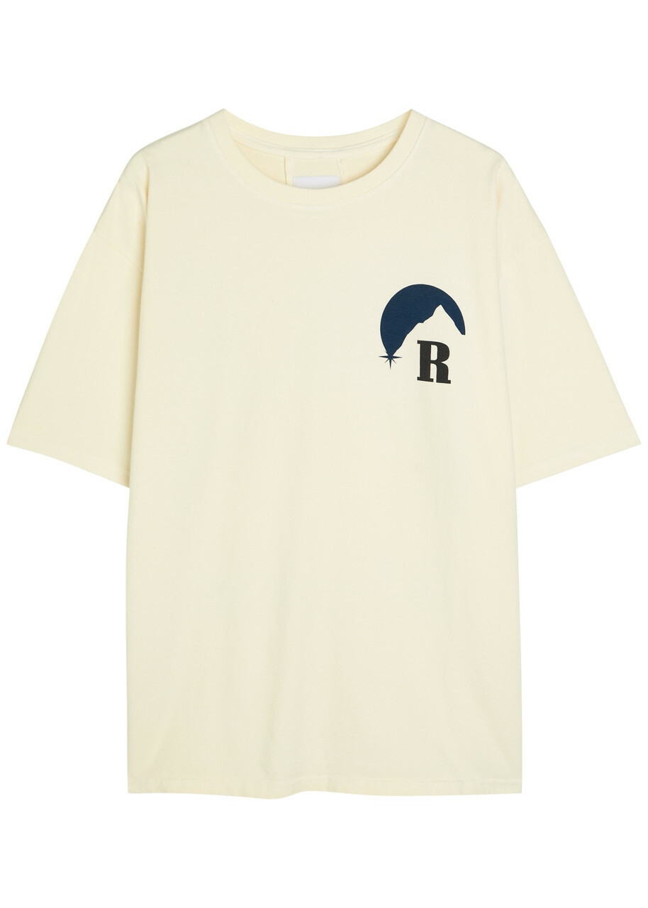 【関税込み】Rhude オフホワイト 'Rhude' Cadre Tシャツ Rhude Men's Cadre T-Shirt in Vintage White Rhude