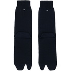 Maison Margiela Navy Wool Tabi Socks