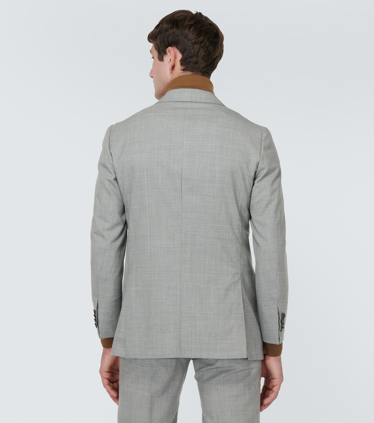 Kiton Double-breasted wool jacket Kiton