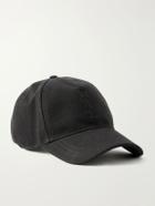 SAINT LAURENT - Logo-Debossed Cotton-Twill Baseball Cap - Black