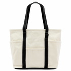 Mazi Untitled Cafe Tote Bag in Ecru/Black 