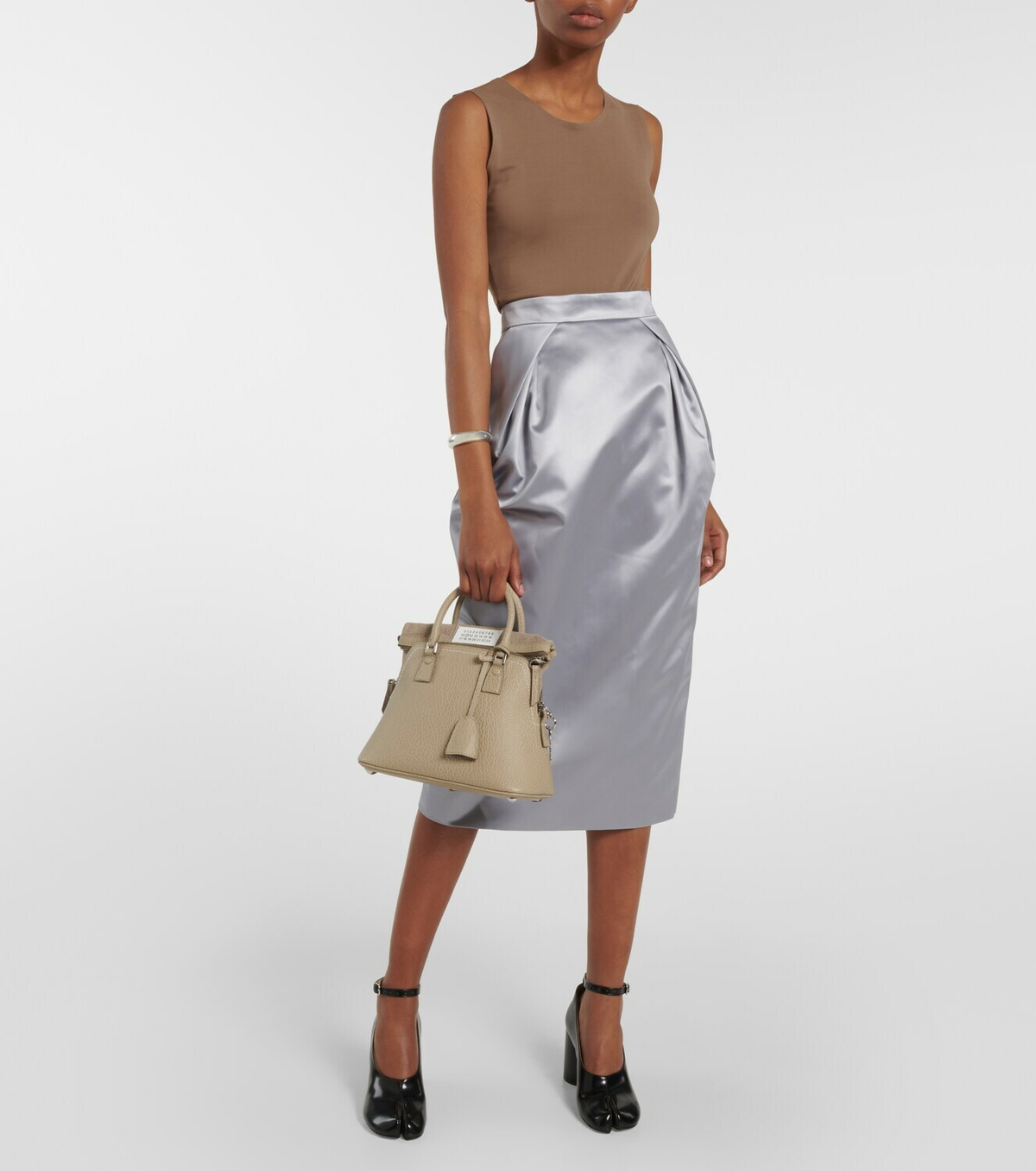 Maison Margiela Women's Midi Skirt White