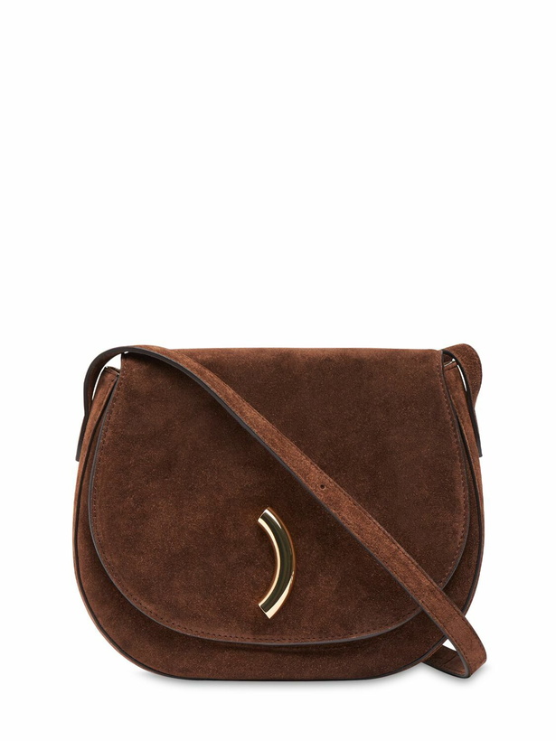 Photo: LITTLE LIFFNER Maccheroni Saddle Suede Shoulder Bag