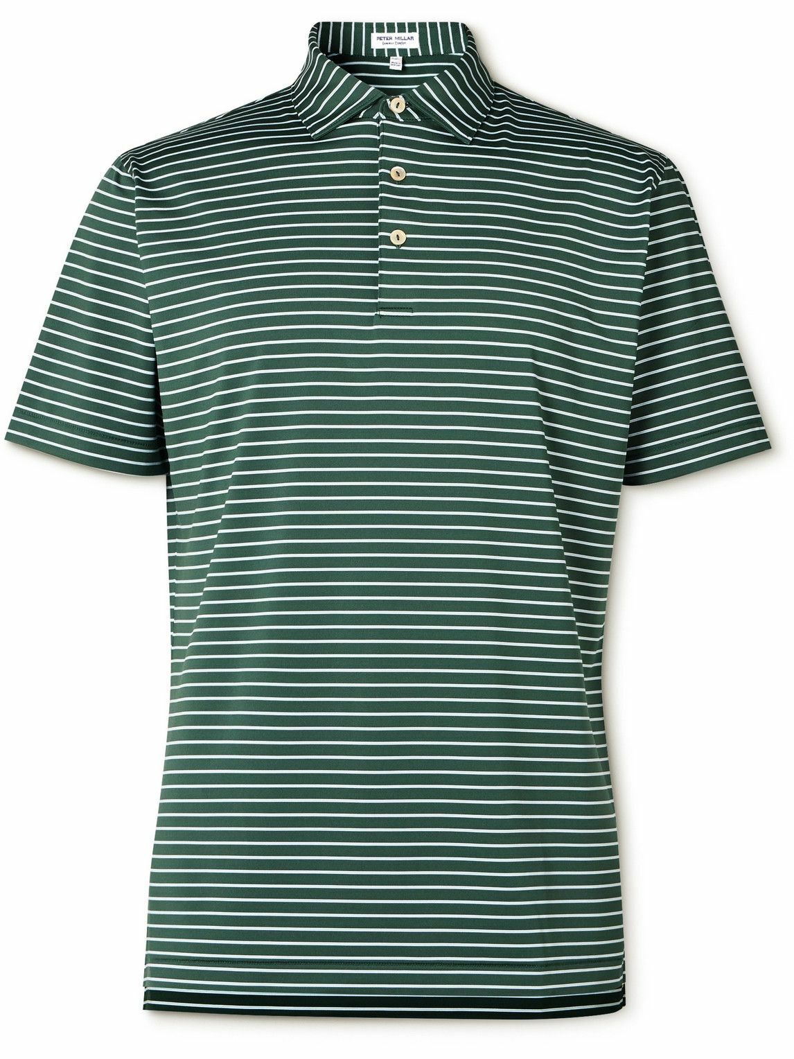 Peter Millar - Drum Striped Tech-Jersey Golf Polo Shirt - Green Peter ...