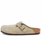Birkenstock Boston Clog - Taupe Suede