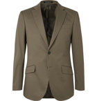 Richard James - Army-Green Stretch-Cotton Twill Suit Jacket - Green