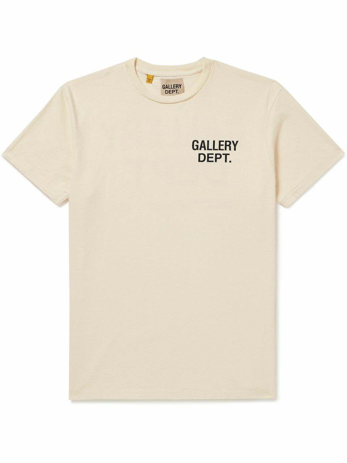 Gallery Dept. - Logo-Print Cotton-Jersey T-Shirt - Neutrals Gallery Dept.