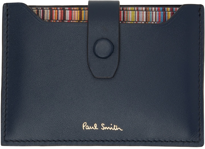 Photo: Paul Smith Blue Signature Stripe Pull-Out Card Holder