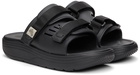 SUICOKE Black Urich Sandals