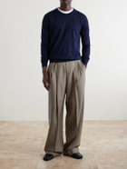 Valentino Garavani - Logo-Embroidered Virgin Wool Sweater - Blue
