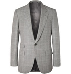 Kingsman - Eggsy's Grey Prince of Wales Checked Wool and Linen-Blend Suit Jacket - Gray