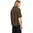 Stone Island Khaki 1200019 Nylon Smerigliato S.I. Ghost Shirt