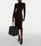 Tom Ford Cashmere turtleneck midi dress