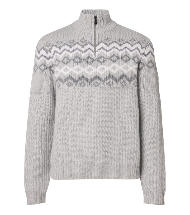 Photo: Bogner Ludi Fair Isle cashmere half-zip sweater