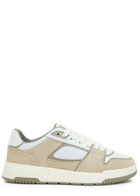 Cleens Lay Up Panelled Leather Sneakers Sand