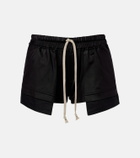 Rick Owens DRKSHDW Fog satin shorts