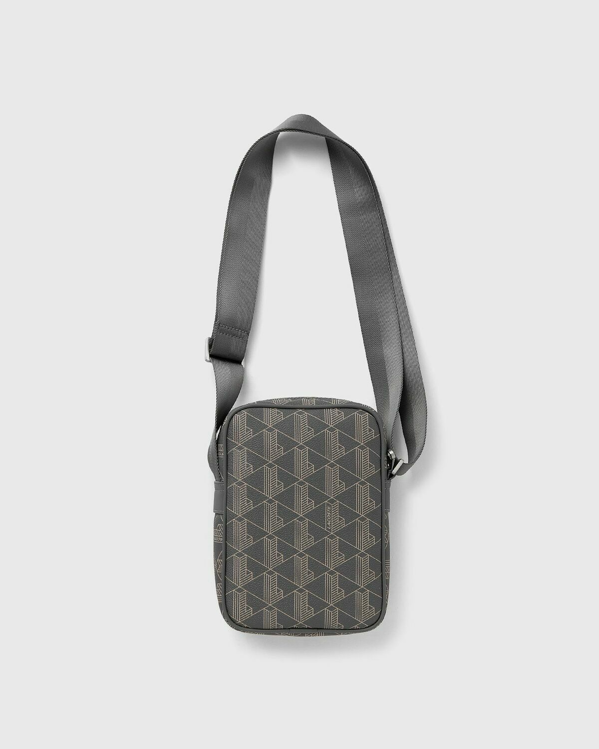 Lacoste VERTICAL CAMERA BAG Grey Mens Messenger & Crossbody Bag