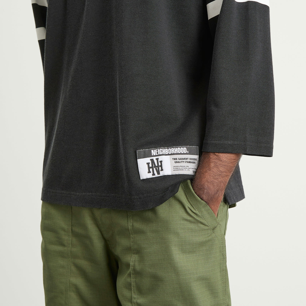 Neighborhood Men's Football Shirt in Black Neighborhood