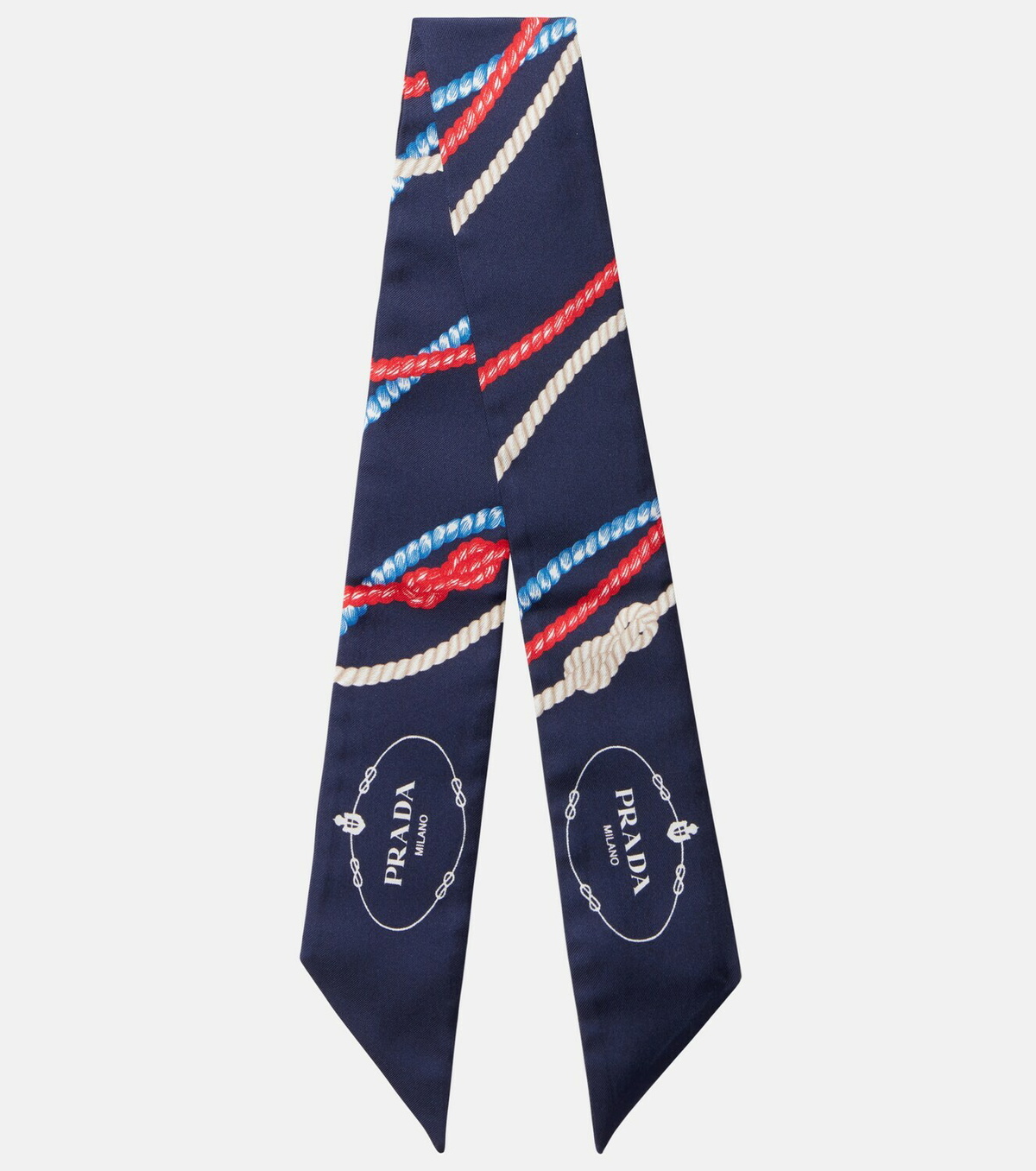 Prada Printed silk twill scarf