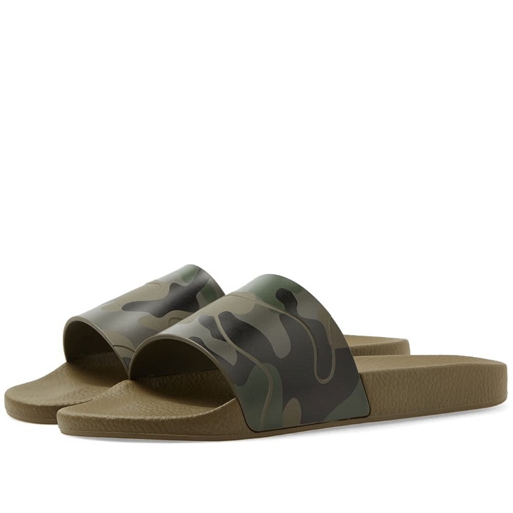 Photo: Valentino Camouflage Slide Sandal