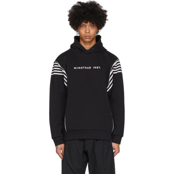 Photo: Minotaur Black and White Border Hoodie