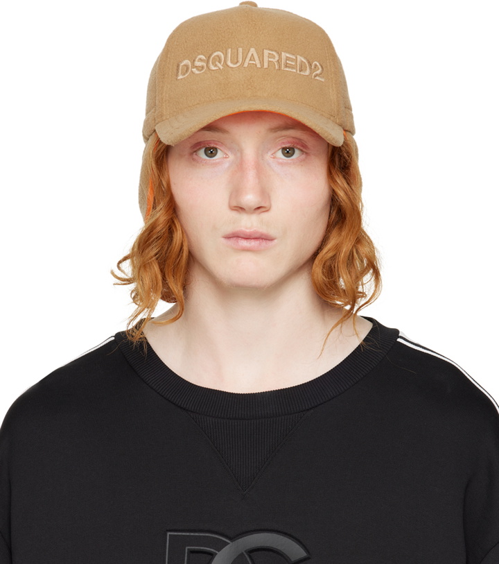 Photo: Dsquared2 Tan Wood Lover Cap