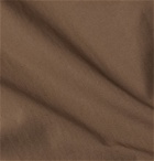 Caruso - Cutaway-Collar Cotton Shirt - Brown
