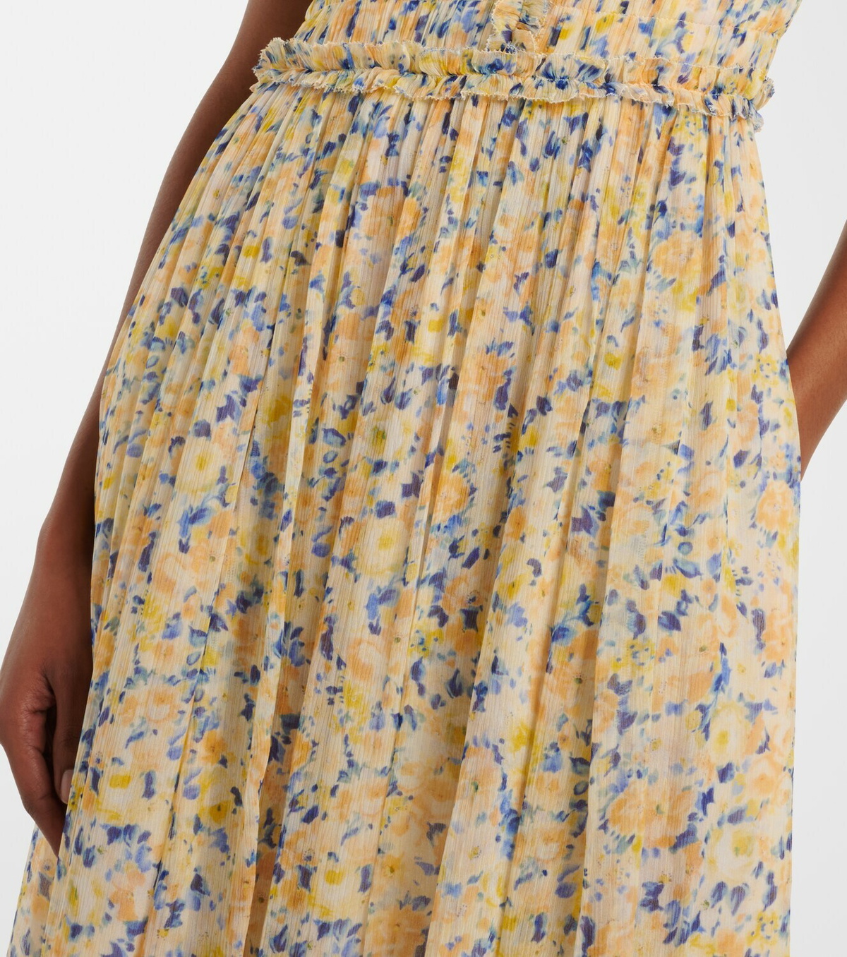 Ulla Johnson Kasia floral silk chiffon maxi dress