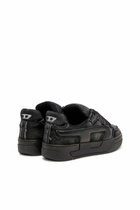 Diesel S-D-Ollie - Sneakers in frayed denim e leather - Sneakers Mens in Black