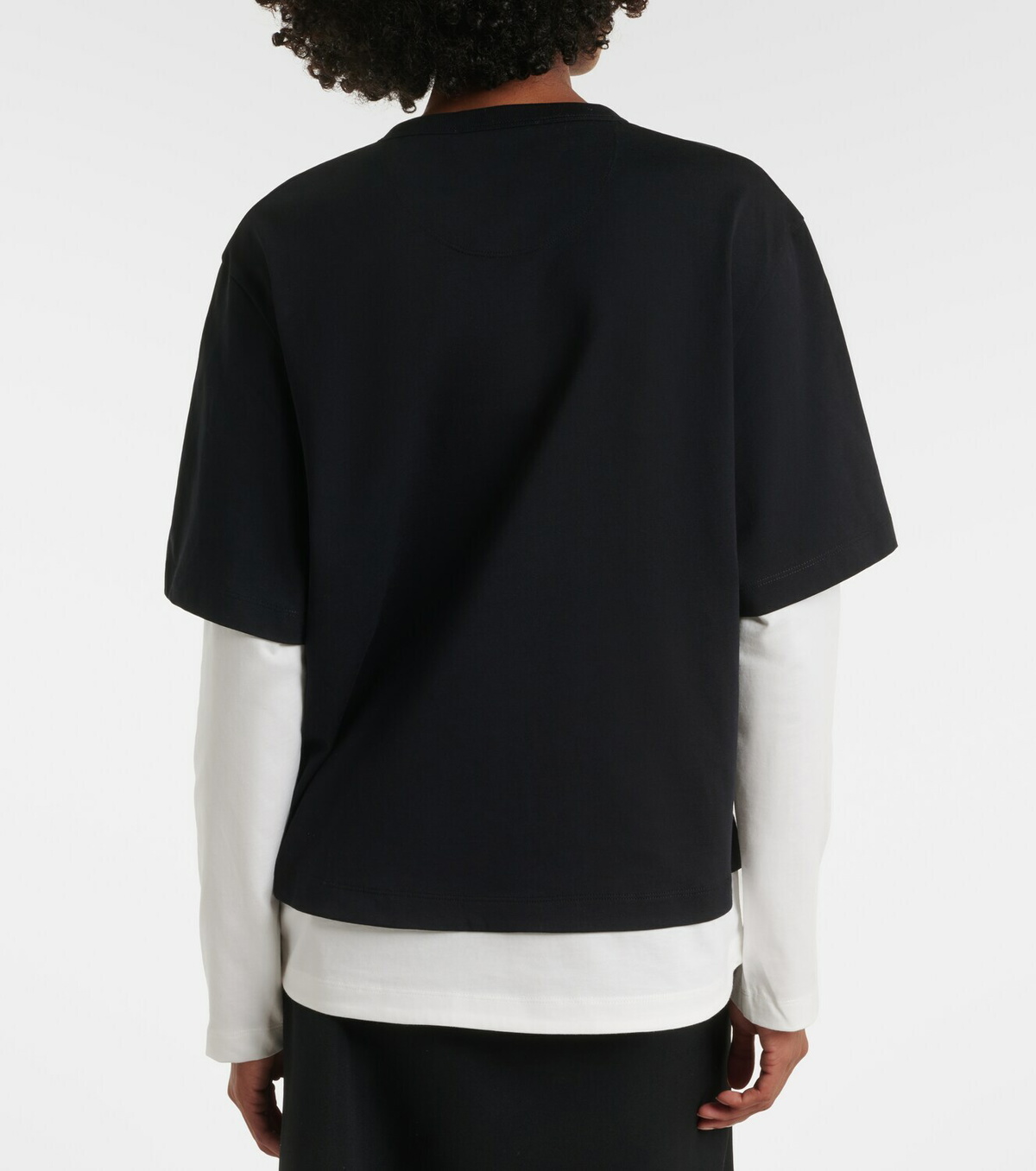 The Attico Layered cotton jersey T-shirt