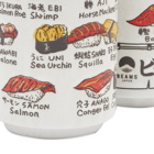 BEAMS JAPAN Fish Ceramic Cup - Set of 2 in White
