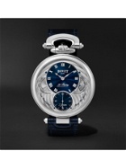 BOVET - 19Thirty Fleurier Hand-Wound 42mm Stainless Steel and Leather Watch, Ref. No. NTS0004