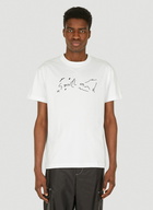 Scribbled Logo T-Shirt in White