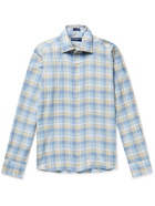 Peter Millar - Wharf Checked Linen Shirt - Blue