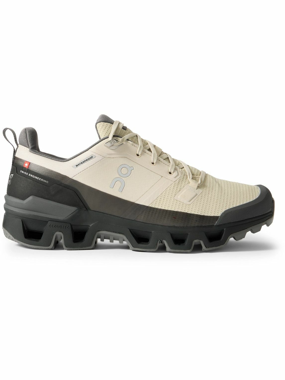 ON - Cloudwander Waterproof Rubber-Trimmed Mesh Trail Running Sneakers - White