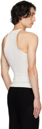 Dion Lee White Serpent Tank Top