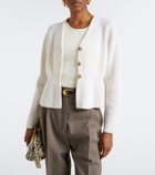 Jardin des Orangers Peplum wool and cashmere cardigan