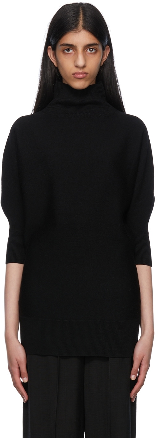 TOTEME Black Wool Turtleneck Toteme TOTEME Black Wool Turtleneck Toteme