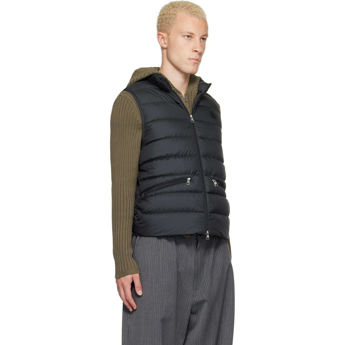 Moncler Black Treompan Down Vest