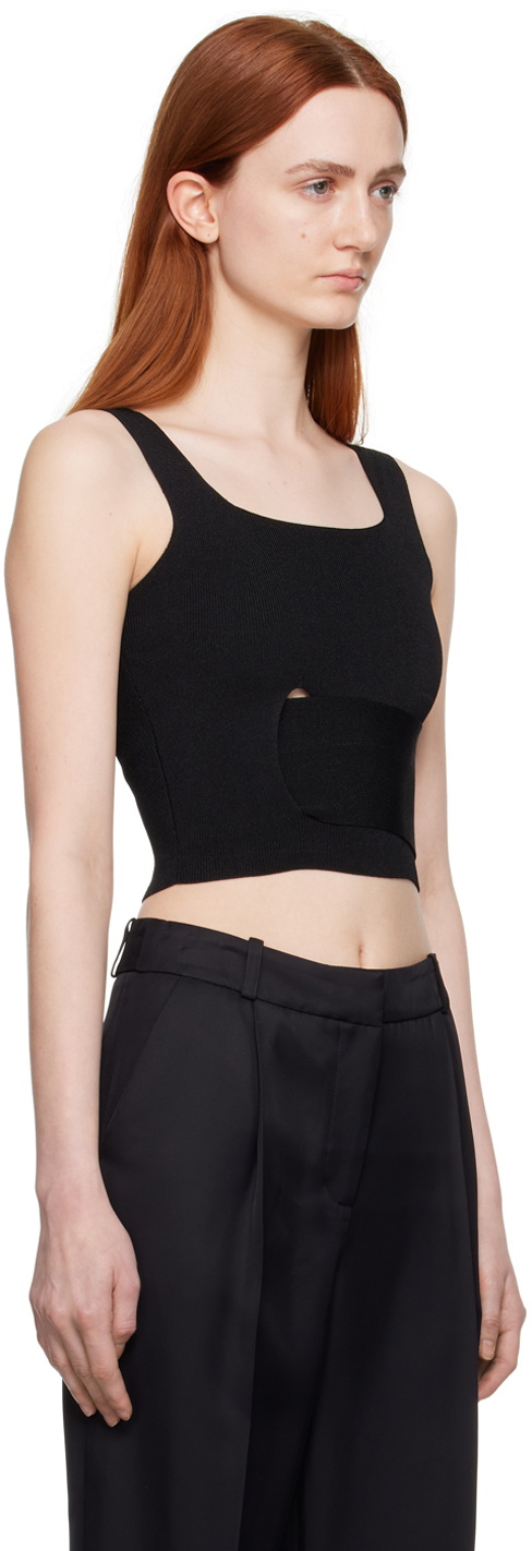 BOYAROVSKAYA Black Tape Tank Top