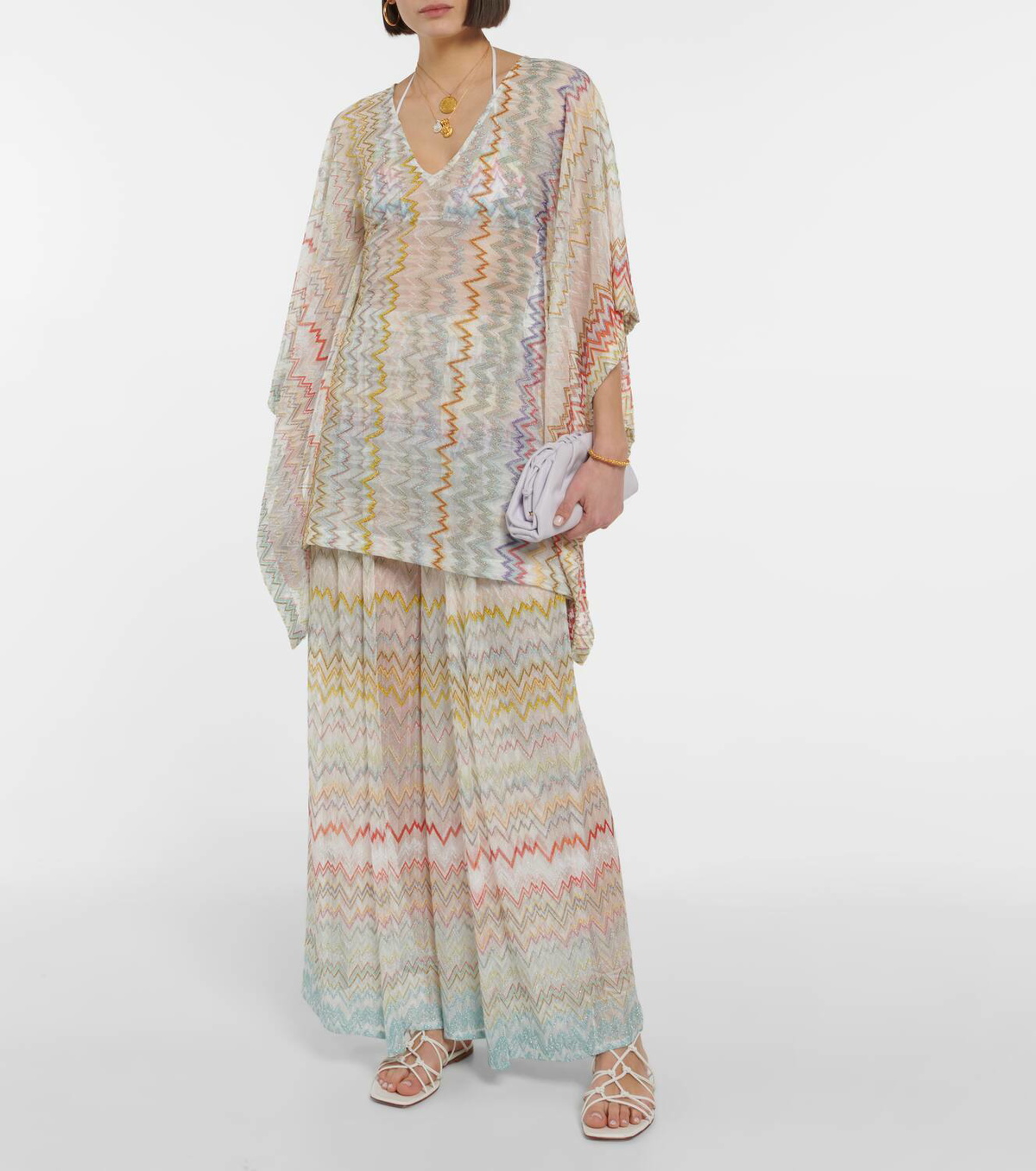 Missoni Mare Printed high-rise wide-leg pants