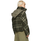 JW Anderson Green Down Cropped Puffer Jacket