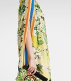 Dolce&Gabbana Printed silk cape