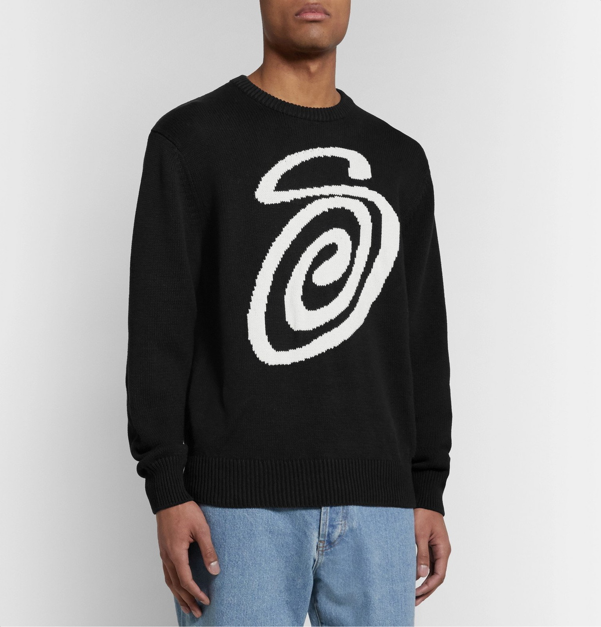 Stussy best sale sweater black