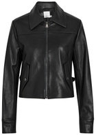 Simkhai Freeman Leather Jacket Black