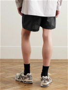 mfpen - Motion Straight-Leg Recycled-Shell Drawstring Shorts - Black