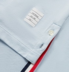 Thom Browne - Contrast-Tipped Cotton-Jersey T-Shirt - Blue