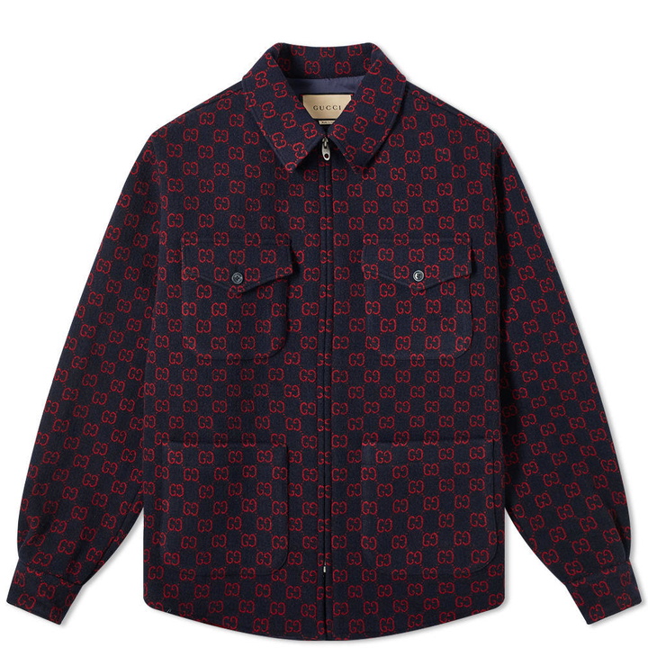 Photo: Gucci GG Jacquard Shirt Jacket